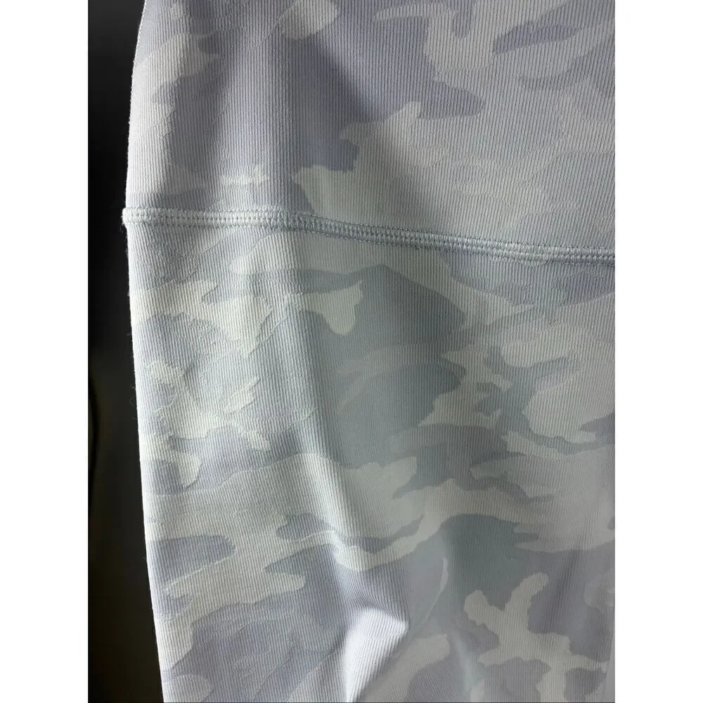 Lululemon Wunder Under High Rise Tight 28” in Incognito Camo Jacquard Alpine Whi